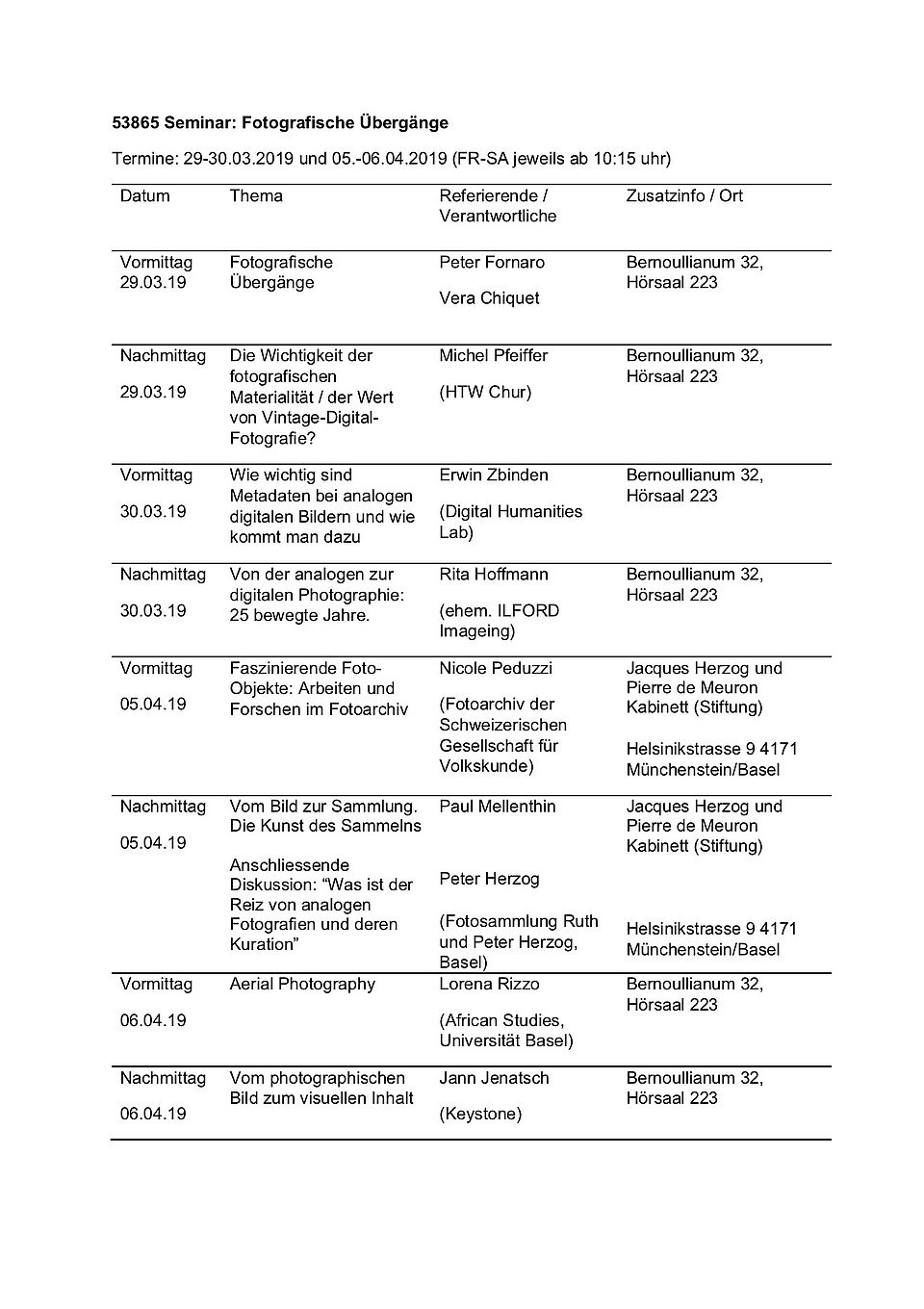 Programm Programm