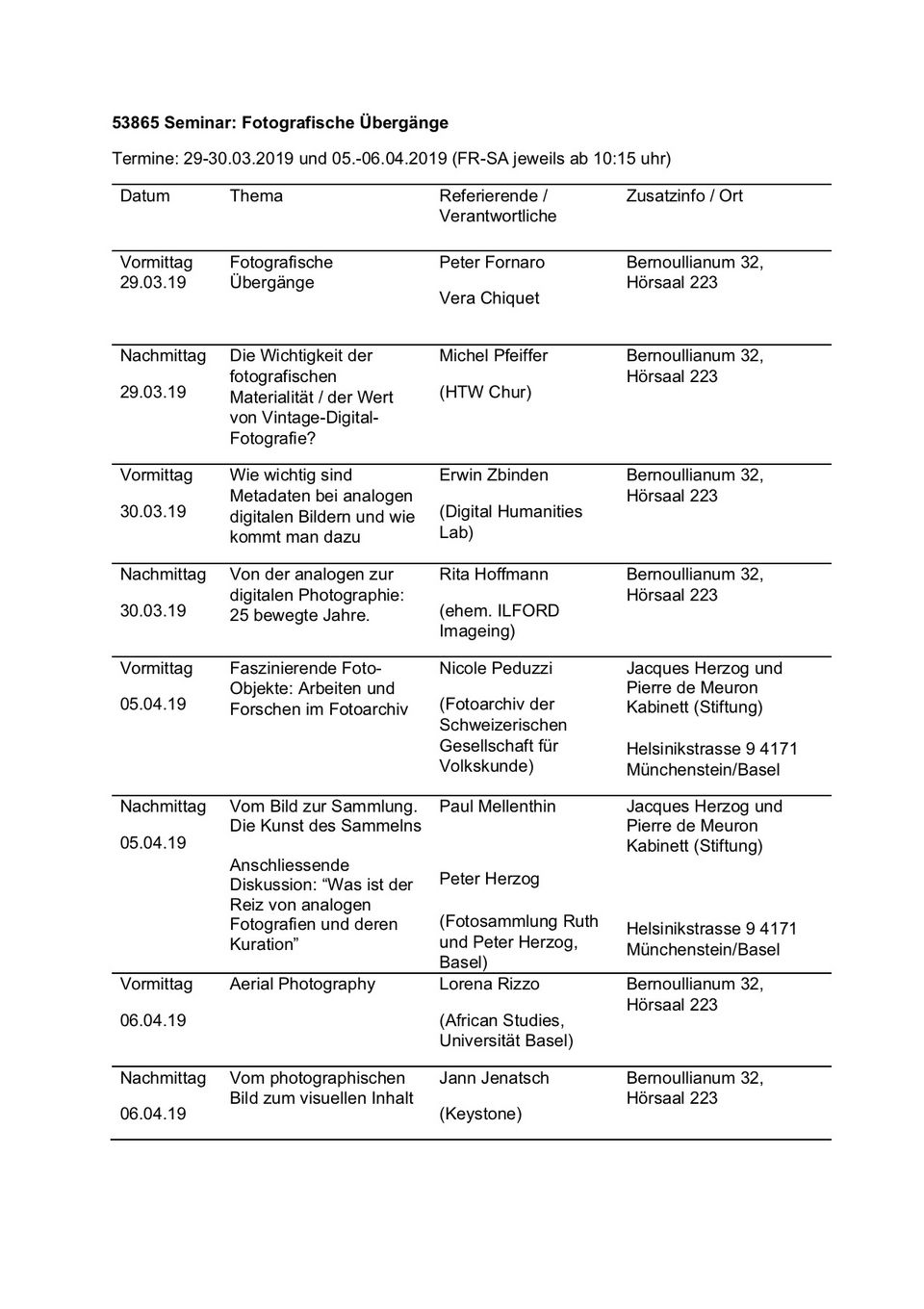 Programm Programm