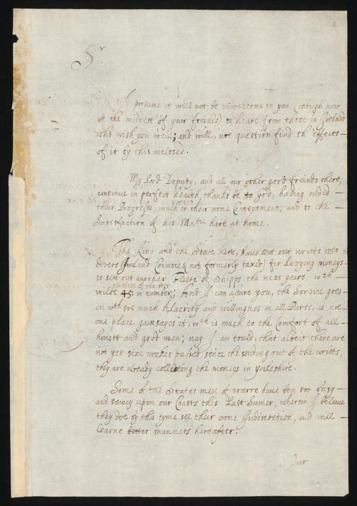 Brief an Johann Jacob Frey von W. Raylton